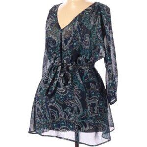 Motherhood Maternity Paisley Blouse Top Large